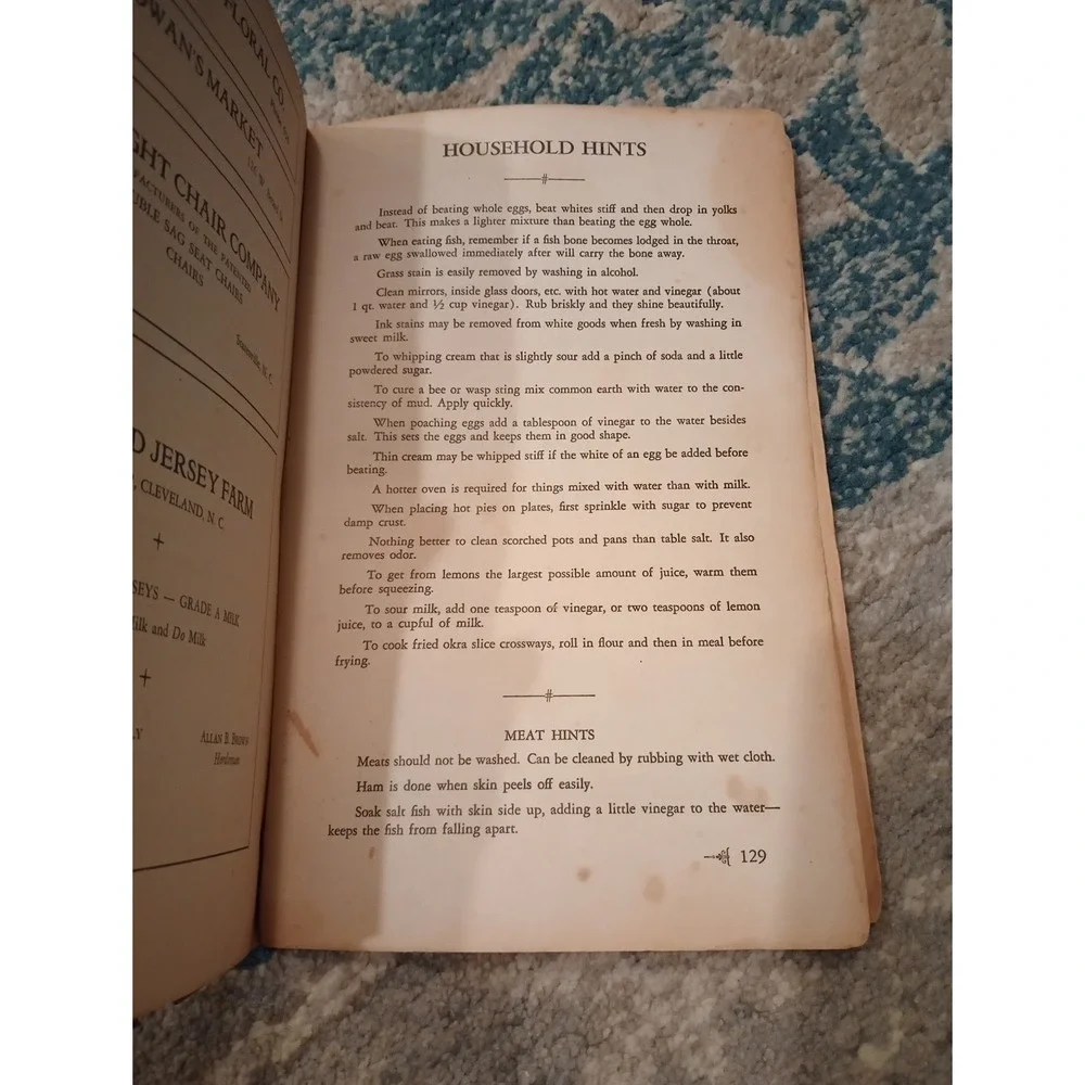 Milady's Favorite Cook Book First Associate Reformed Pres Church Statesville, NC